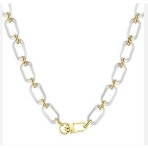 Transparent Resin Link Necklace